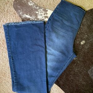 Knox Rose | Pull-On Flare Blue Jeans